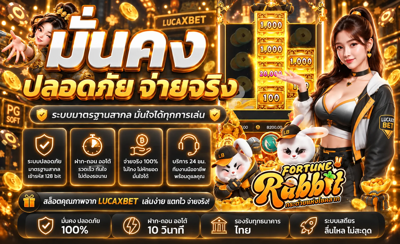 LUCAXBET ทางเข้า สล็อต บาคาร่า และคู่มือใช้งานล่าสุด